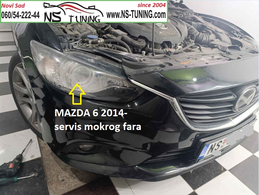 mazda 6 2013 2014 2015 2016 xenon far mokar zamena sijalica novi sad ns tuning servis